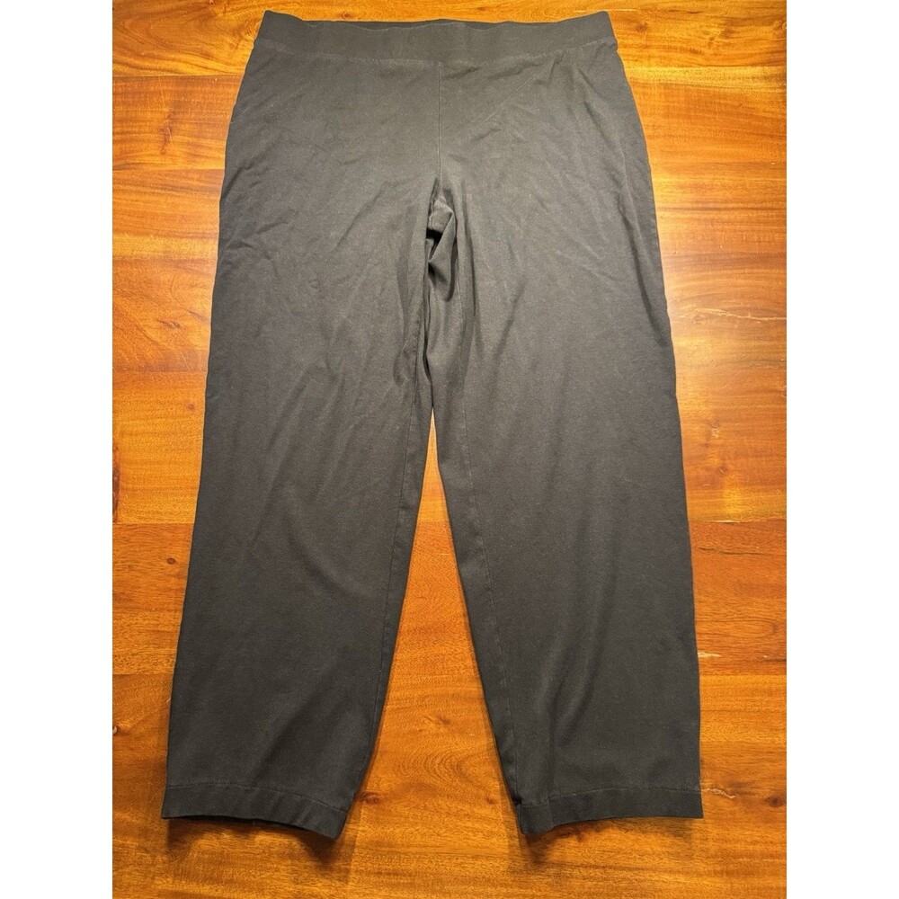 Pure jill J.Jill Minimalist Black Pima Modal Crop Knit Everyday Travel Pants L